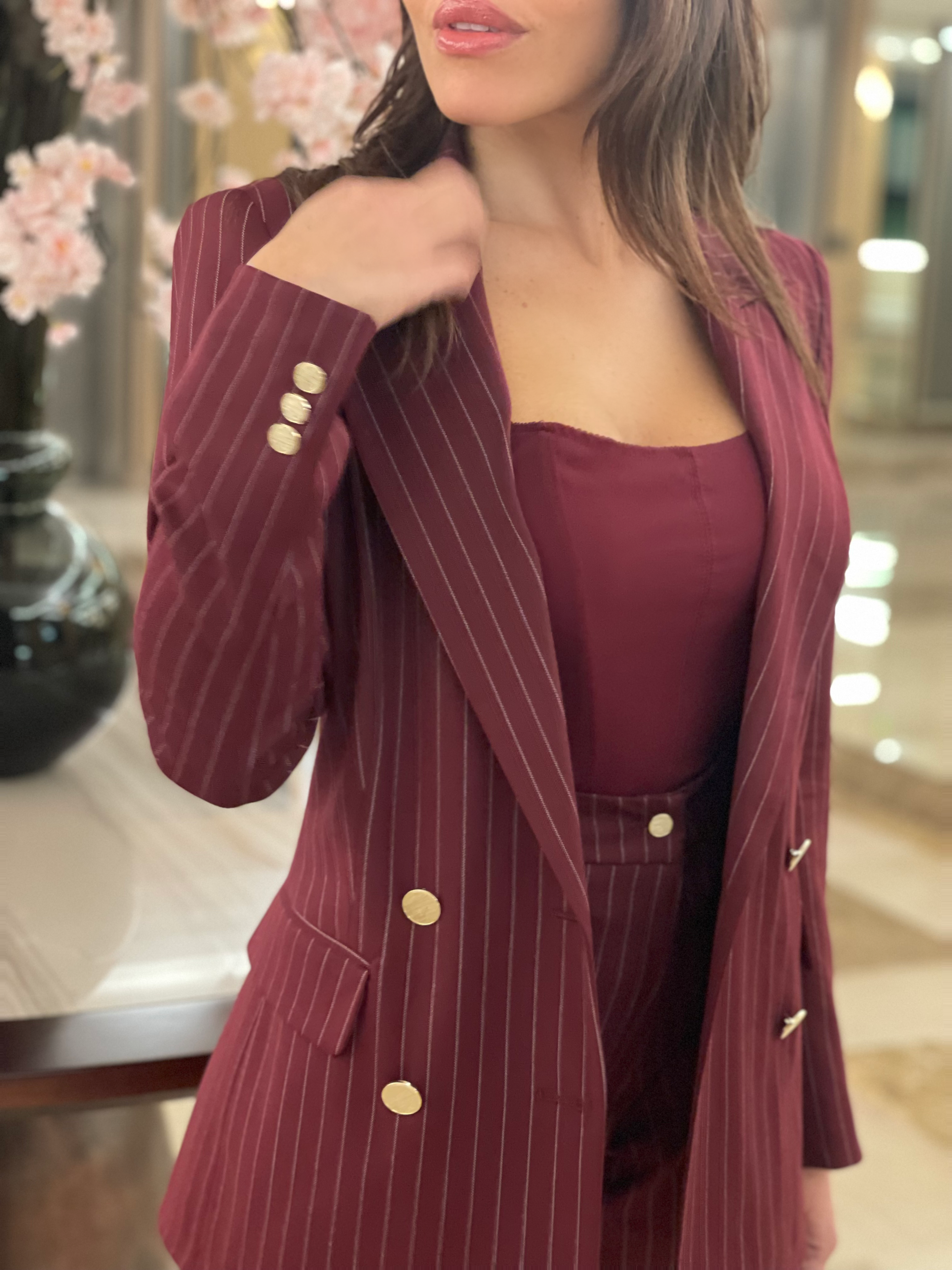 Tailleur Doppiopetto Gessato Gold