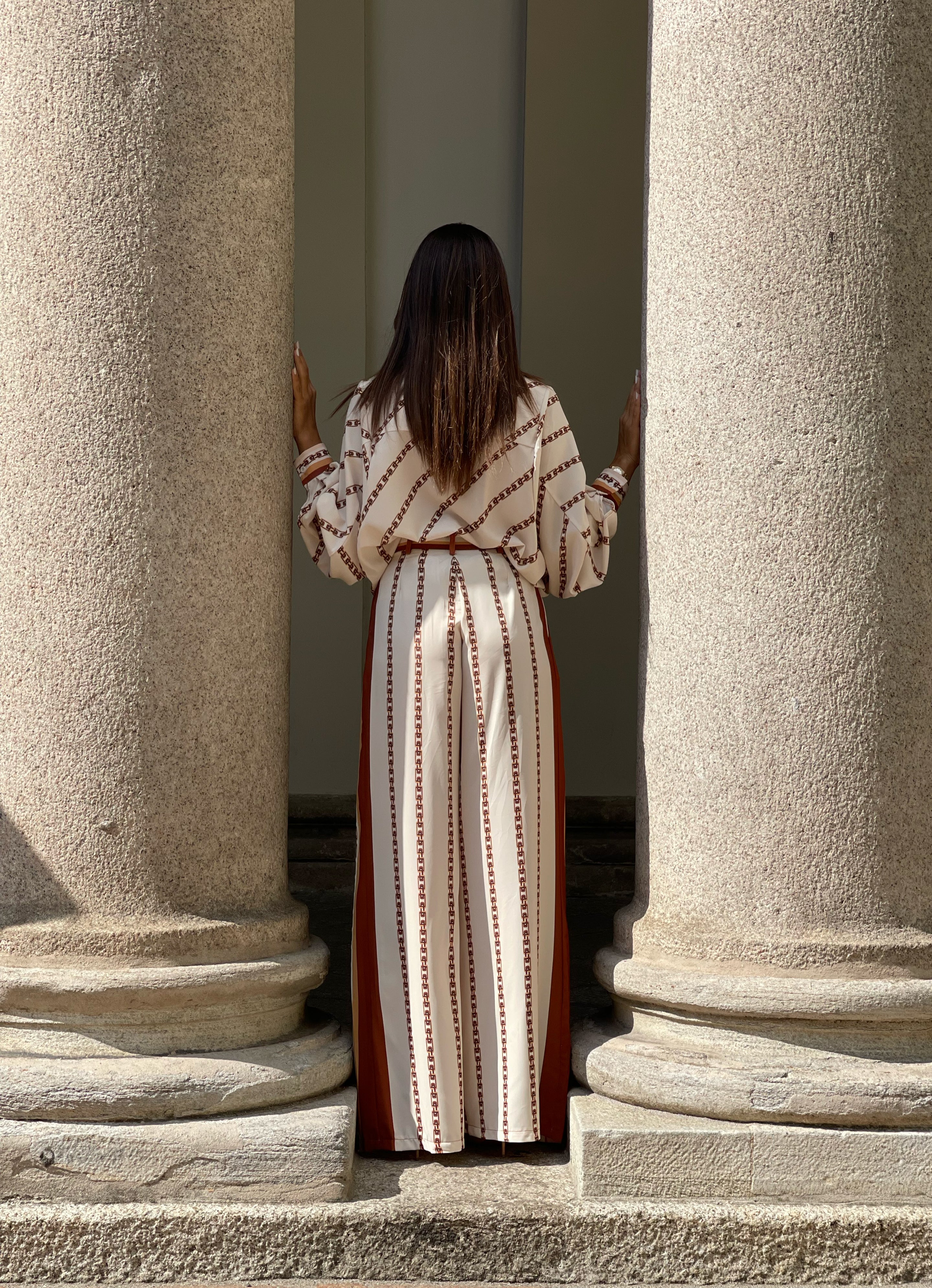 Pantaloni Fantasia in Satin