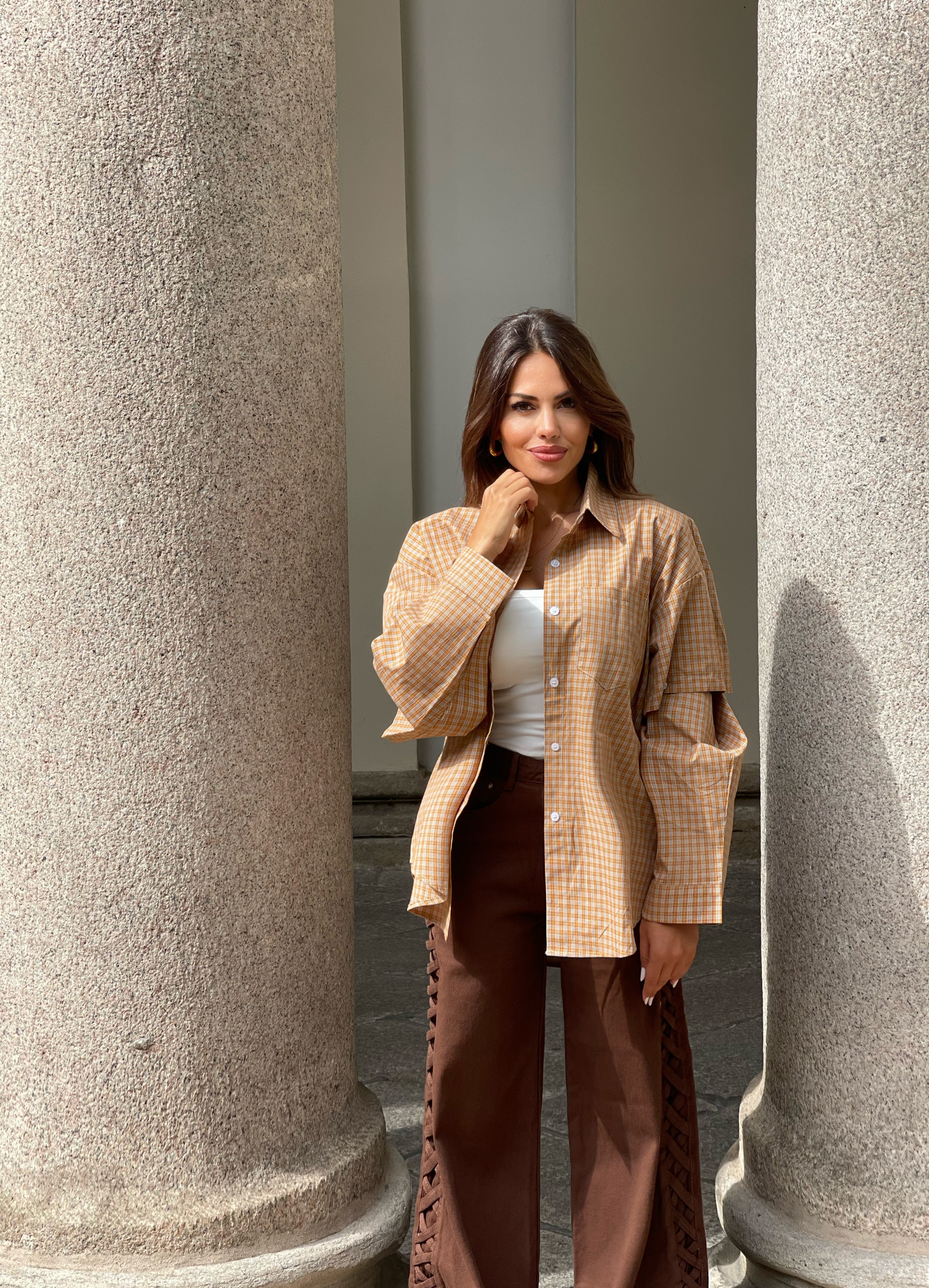 Camicia Quadri Over