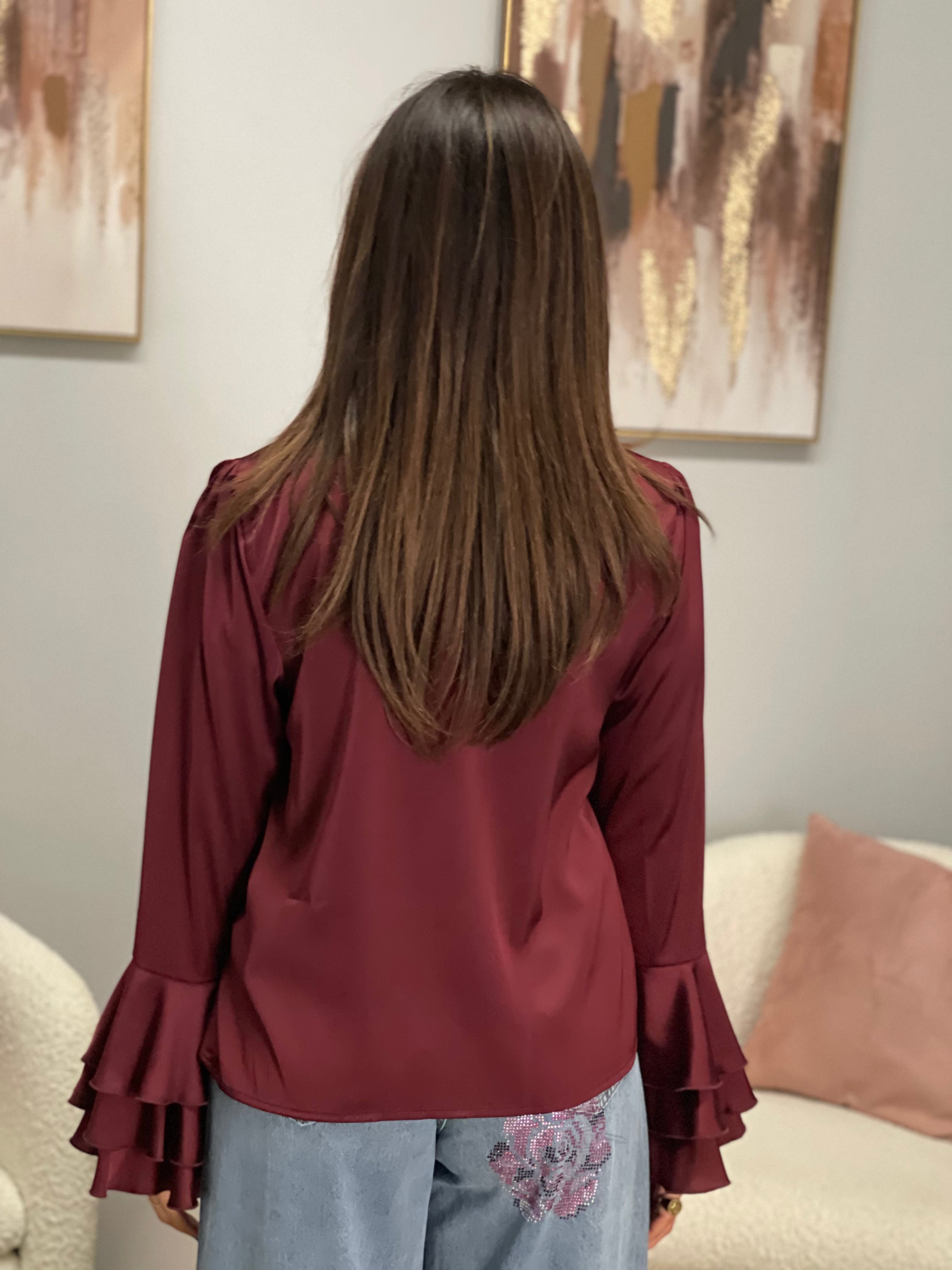 Blusa Con Fiocco