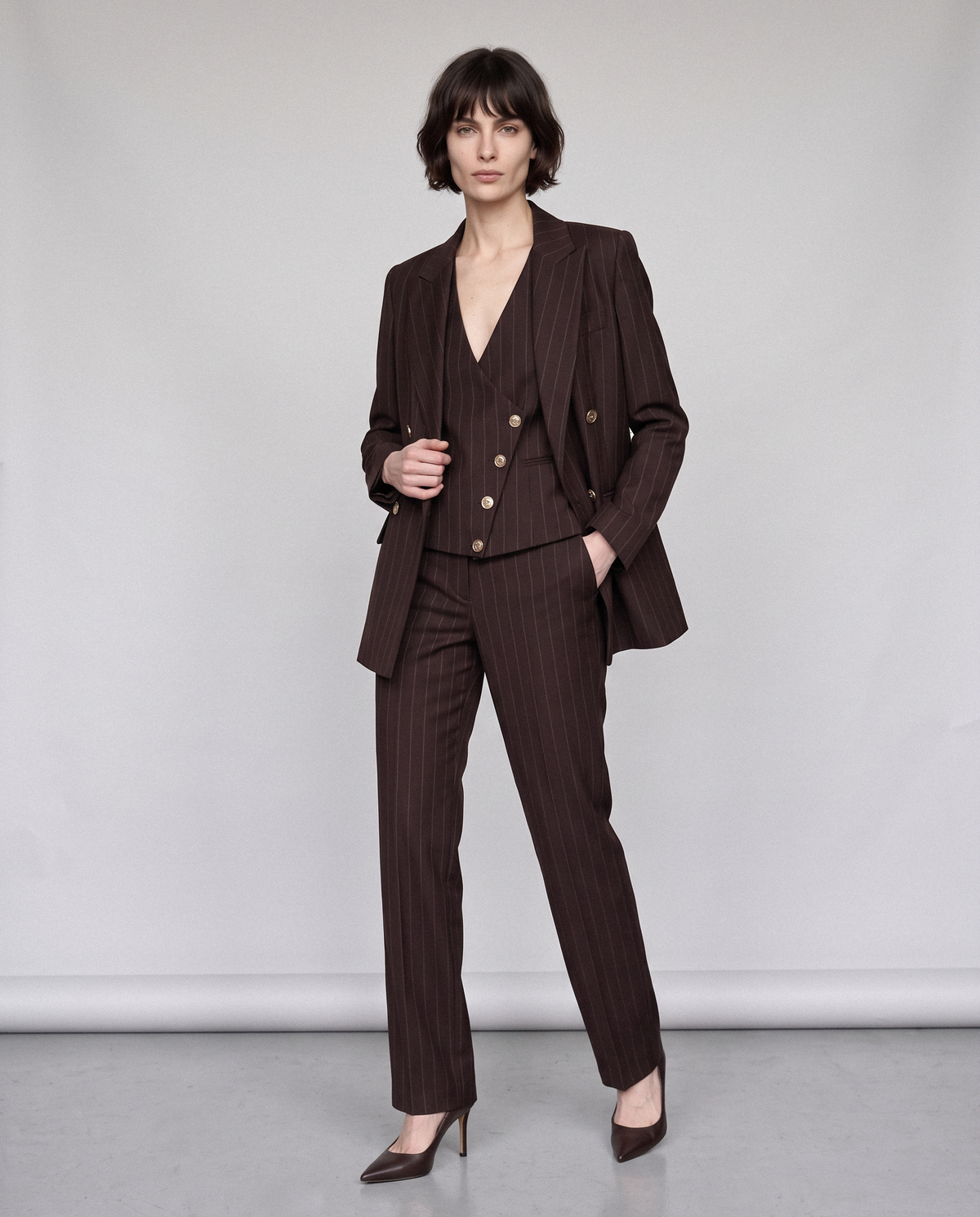 The Power Pinstripe Suit
