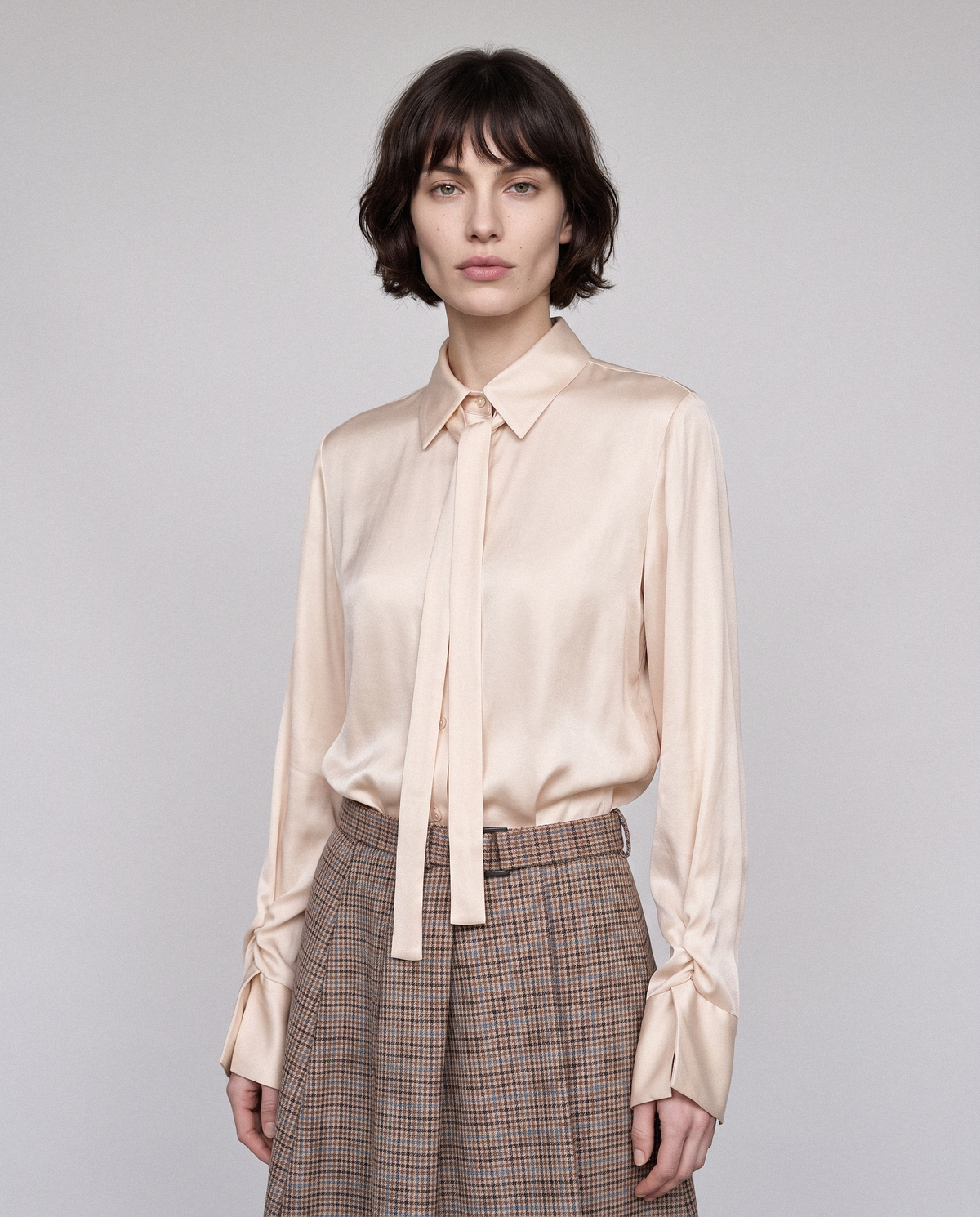Soft Touch Tie Blouse