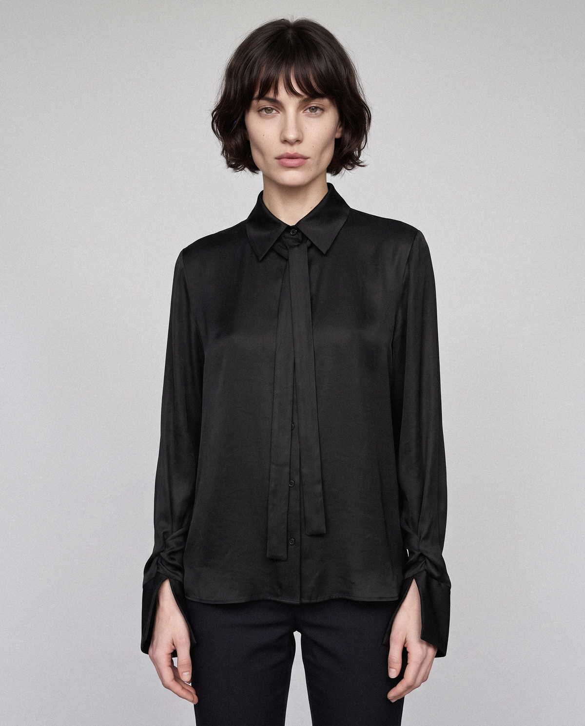 Soft Touch Tie Blouse