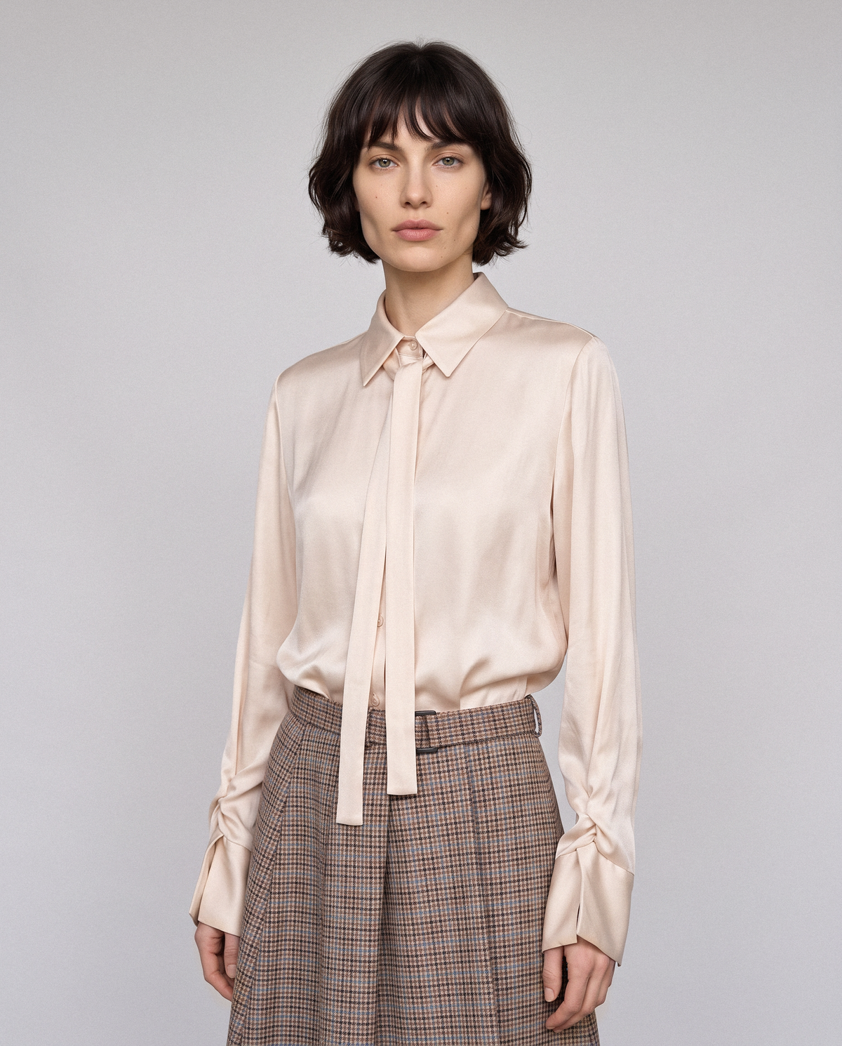 Soft Touch Tie Blouse
