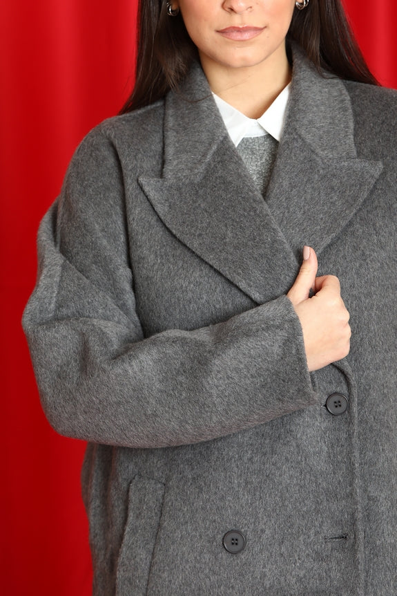 Cappotto Over Lungo in Lana