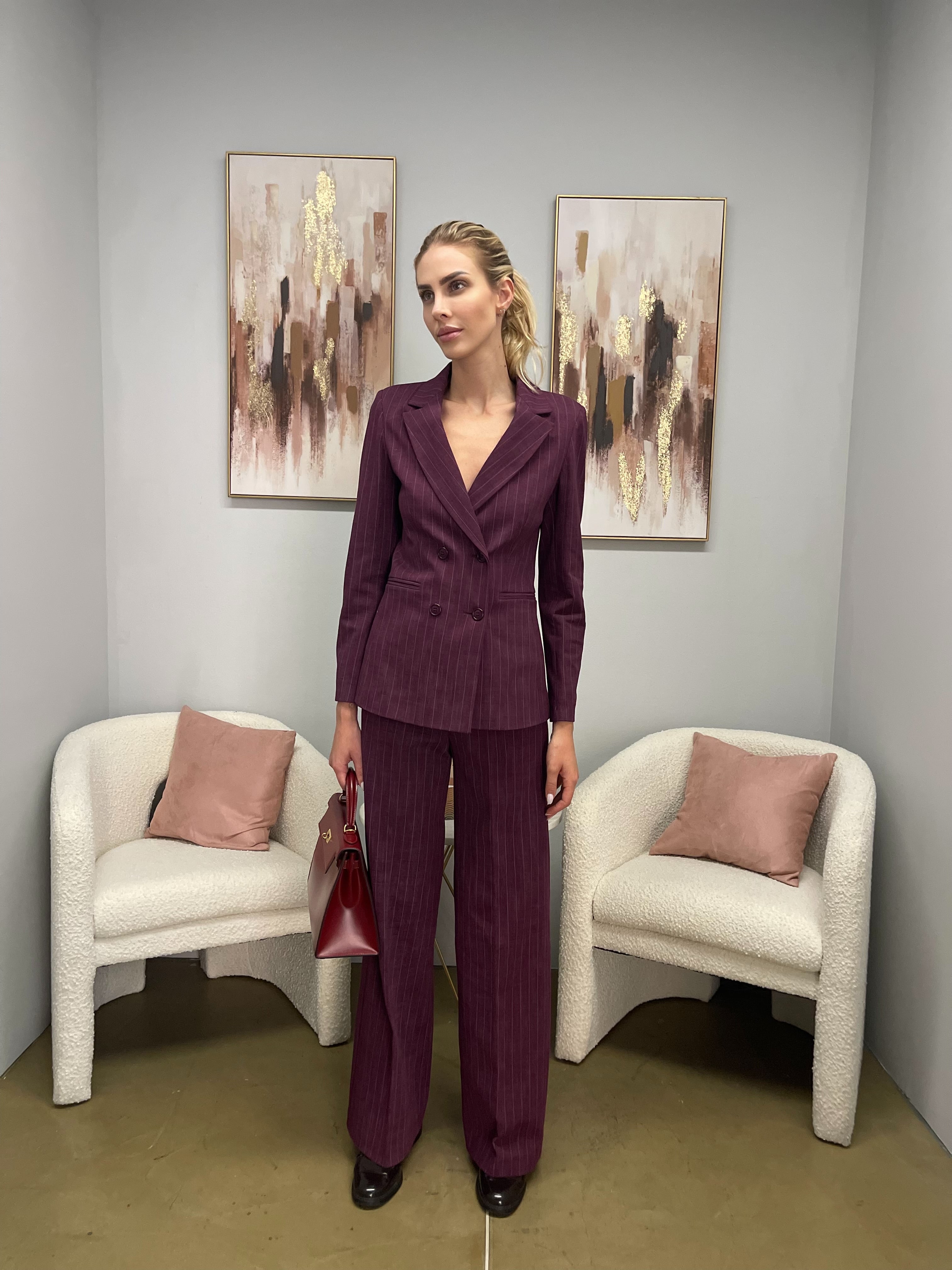 Tailleur  Doppiopetto Gessato