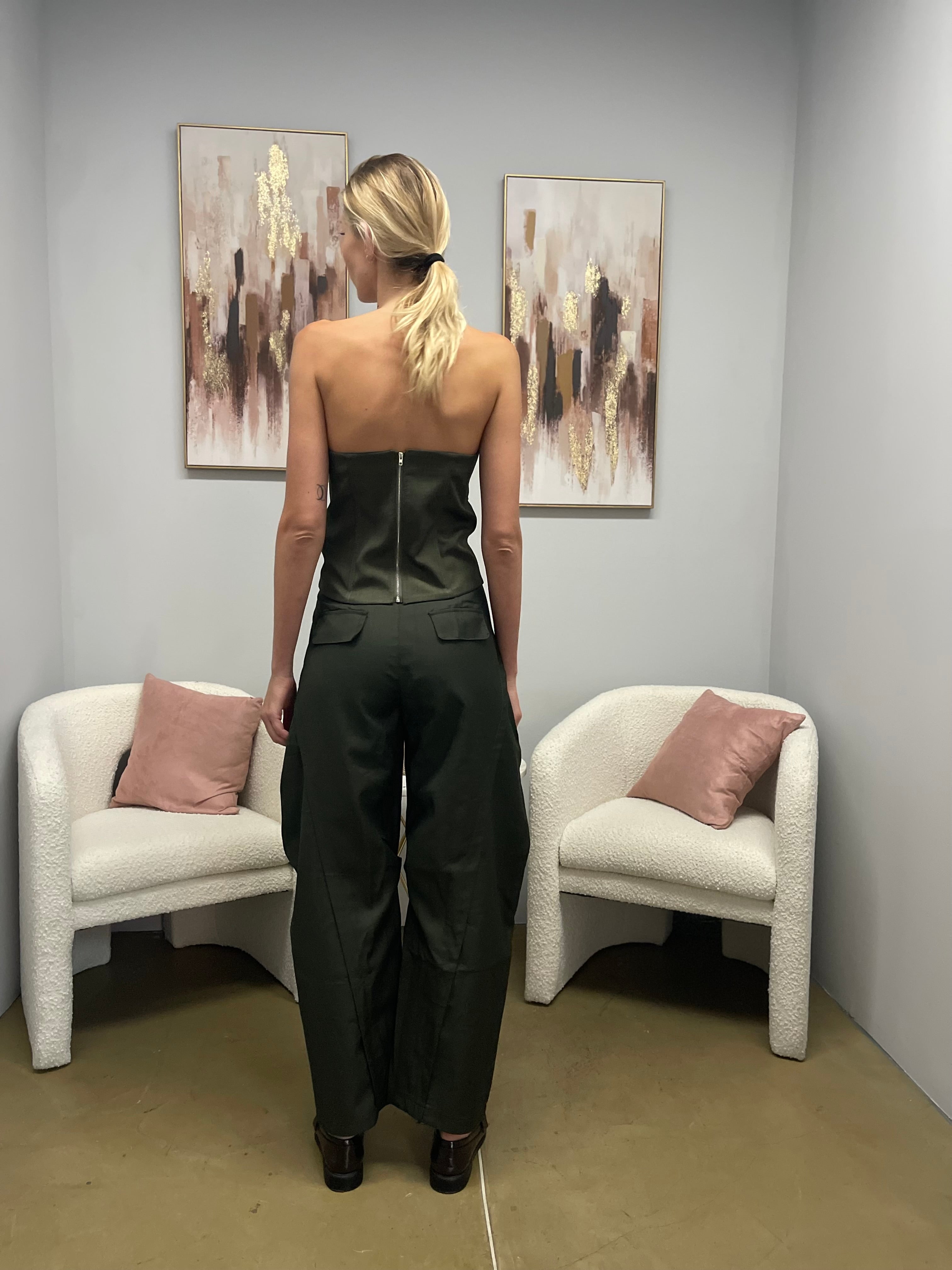 Corpetto Stringato Military